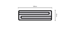 Load image into Gallery viewer, Rectangular Ceramic Infrared Sauna Heater – 163W 230V (HealthWave & iHealth Compatible)