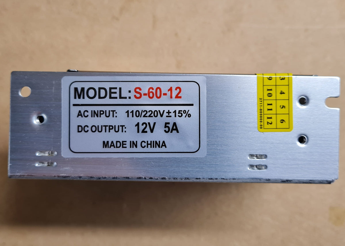 12V DC 60W (5A) Switching Power Supply – Infrared Sauna Control Systems